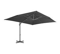 Genérico Sombrilla de jardín voladiza con Poste de Aluminio 400x300 cm Antracita,Jardín,Artículos de Exterior,Sombrillas-44637