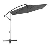 Genérico Sombrilla voladiza con Poste de Aluminio Gris Antracita 300 cm,Jardín,Artículos de Exterior,Sombrillas-44509