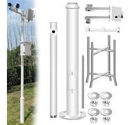Genérico Soporte Ajustable para cámara de Seguridad con 4 Soportes - Montaje Exterior de 2 a 6 m para Patio Trasero, Pasillo y Uso Industrial - Altura Duradera de 3 m/9,8 pies para una vigilancia y e