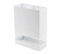 Genérico Soporte Cuadrado Metálico Para Paraguas Comercial - Porta Paraguas Resistente Gran Capacidad Para Hotel, Oficina O Entrada De Hogar(White)