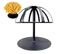 Generico Soporte de almacenamiento de metal negro para almacenamiento de cesta | Decorative Countertop Bowl Stand | Heavy Duty Fruit Store Wire Display Tray Rack for Giant Watermelon Cantaloupe Banana