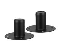 Genérico Soporte de Altavoz de Hierro 2 Piezas 10,8 X 6 Cm Antideslizante para Montaje en Escenario y Pared, Base Metálica Resistente para Audio Profesional y Uso en Exteriores