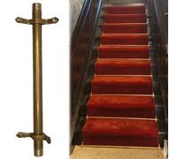 Genérico Soporte de Barra Pulida Ajustable para Alfombra de Escalera, herrajes para Pisos Seguros, Barras de latón para escaleras, Barra de Alfombra para escaleras Negra, Barra Ajustable antideslizan