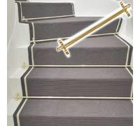 Genérico Soporte de Barra Pulida Ajustable para alfombras de escaleras, herrajes para Pisos Seguros, Barra para Alfombra de Escalera, Juego de Varillas de presión para Alfombra de Escalera, Estilo mi