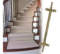 Genérico Soporte de Barra Pulida Ajustable para alfombras de escaleras, herrajes para Pisos Seguros, Barra para Alfombra de Escalera, Juego de Varillas de presión para Alfombra de Escalera, Estilo mi
