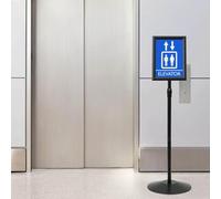 Genérico Soporte de Cartel Pedestal Manual Negro a4 Aluminio y PVC,Economía e Industria,Venta al por Menor,Mostradores-42020976