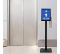 Genérico Soporte de Cartel Pedestal Negro a4 Aluminio y PVC,Economía e Industria,Venta al por Menor,Mostradores-42020978