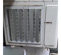Genérico Soporte de Cubierta de Acero Inoxidable para Aire Acondicionado - Rejillas deflectoras de Viento para Aire Acondicionado Exterior, Valla de protección del compresor y Rejilla de ventilación