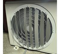 Genérico Soporte de Cubierta y Rejillas deflectoras de Viento de Acero Inoxidable para Unidad Exterior de Aire Acondicionado - Deflector Anti-ventilación Directa para protección del compresor de Aire