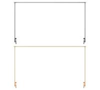 Genérico Soporte de de mesa con abrazaderas - Soporte de varilla ajustable sobre la mesa | Decoración de fondo para bodas, catering, de Halloween, proveedores, postres de picnic, organizador de ev