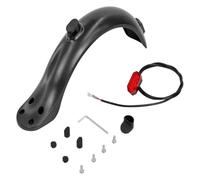 Generico Soporte de Guardabarros Trasero for Patinete eléctrico, luz Trasera for 4 Orificios, Accesorios, Blanca for y Tapa Goma | Mudguard