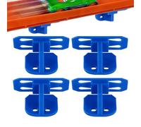 Genérico Soporte De Montaje En Pared para Un Solo Carril | 4 Piezas Estante Colgable,Montaje En La Pared De Carril Único - para Vehículos, Juguetes, Automóviles, Camiones, Hogar Y