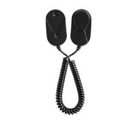 Generico Soporte de pared para mandos a distancia - Estante mando a distancia con cable de muelle retráctil, soporte antidesprendimiento para mandos a distancia de pared para aplicaciones en casa y