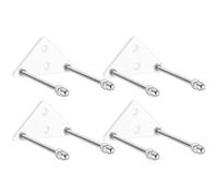 Generico Soporte de pared para monopatín - Pantalla acrílica invisible para tablas de monopatín | Estante de pared para objetos de colección y tableros de competición | Juego de 4 soportes para