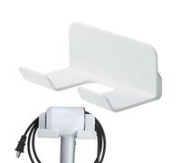 Generico Soporte de pared para secador de pelo - Max 2 kg adhesivo seguro | Porta secador con montaje robusto | Armario Vanity Baño Casa Dormitorio Apartamento