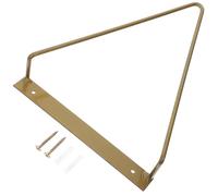 Genérico Soporte de Pared Triangular para Discos de Vinilo Metal Dorado Estante Colgante para Almacenamiento de Álbumes y Revistas Expositor Resistente para Hogar Oficina y Estudio