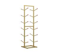 Genérico Soporte De Piso For Monopatín,Organizador De Monopatín,Estante De Almacenamiento De Snowboard Independiente,para Gimnasio En Casa(Gold,7-Layer)