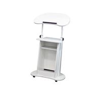 Genérico Soporte De Podio Con Dos Paneles Y Cajón, Altura Ajustable 85-115 Cm, Soporte Portátil For Aula (incluye Solo Bastidores)(Color 4)