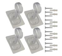 Genérico Soporte De Techo para Barra para Cortinas | Soporte De Montaje En Techo para Barras Cortinas Resistente - 4 Piezas Ajustable 25-32 mm para Pared Puerta Balcon Dormitorio