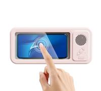Genérico Soporte De Teléfono Para Ducha - 24.0cm, Soporte Antivaho Rotación 360 Con Altavoz | Impermeable Para Ducha Calidad De Sonido Mejorada Espejo Bañera Pared