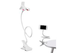Genérico Soporte De Teléfono: Soporte para Tabletas De Cuello De, Sopporte De Tabletas Ajustables, Cabecera Larga Cabecera Sopoorte | Clamp De Abrazaderas De Teléfonos Celulares Multif