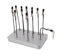 Generico Soporte en Miniatura - Soporte para Clips Magnéticos de 12 Piezas, Kit de Fijación con Punta en con Abrazadera para Hilo Ajustable, Herramienta Accesorio para Pintura Modelo | Soluzio