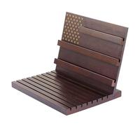 Genérico Soporte Expositor De Monedas - Base De Madera Antideslizante Para Exhibición - Organizador Reutilizable Para Insignias, Estantería Coleccionable Para Pared, Escritorio Y Chimenea