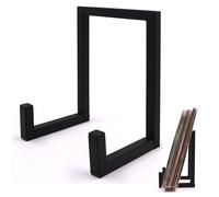 Genérico Soporte Expositor para Discos de Vinilo y CD, Organizador Múltiple con Base Metálica, Almacenamiento y Display para Colecciones de Álbumes, Música en Casa u Oficina