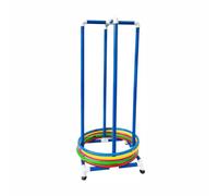 Genérico Soporte For Círculos De Fitness, Carrito Organizador Equipos Deportivos, Ligero For Gimnasia, For Instrumentos Redondos con Un Diámetro 40-65 Cm(Blue,Compatible Diam 55cm)