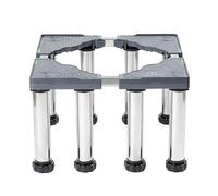Genérico Soporte Lavadora Base para Lavadora con Patas de Acero Inoxidable 45-70 cm Ajustable Largo/Ancho Pedestal Universal para Lavadora Secadora Refrigerador