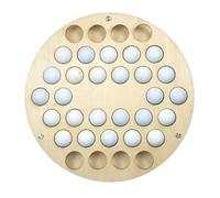 Genérico Soporte Madera Pelotas Golf - 34 Agujeros Circular | Exhibidor Colección Golf, Decoración Pared Hogar Oficina Bar, Estante Organizador, Almacenaje Elegante, Detalle Moderno