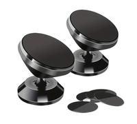 Genérico Soporte magnético for teléfono de Coche Soporte Universal for salpicadero Soporte de navegación GPS(Gold-Fixed)