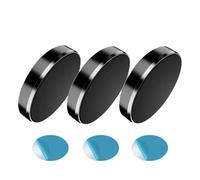 Genérico Soporte magnético for teléfono de Coche Soporte Universal for salpicadero Soporte de navegación GPS(3pcs Black-Fixed)