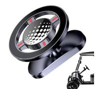 Generico Soporte magnético para teléfono para carrito de golf de aleación - Soporte giratorio de 360 grados para | Suporte plegable portátil, base magnética N52 resistente y resistente para coche Club