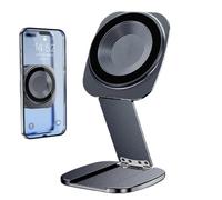 Genérico Soporte Magnético para Teléfono | Soporte Plegable y Portátil para Móvil, Giratorio para Tableta de Exterior - para Casa, Exterior, Coche, Gimnasio, Viaje, Golf, Camión, Mujeres Y