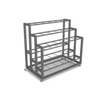 Genérico Soporte Organizador rodante móvil, Estante de Almacenamiento de Papel for telón de Fondo de fotografía y Organizador de Almacenamiento de Planos, Estante Enrollable de Hierro(Black,80x43cm)