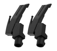 Genérico Soporte para Aguja y Cartucho de Tocadiscos, Accesorio de Repuesto para Fonógrafo Vintage, 2 Piezas de Plástico Resistente, Compatible Portacartuchos y Brazo Fonocaptor,