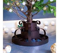 Genérico Soporte para árbol de Navidad Cobre Envejecido 29x29x15,5 cm,Casa y jardín,Decoración,Decoraciones Festivas y estacionales,Soportes para árboles de Navidad-331321