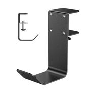 Genérico Soporte para Auriculares Bajo Escritorio,Soporte De Auriculares De Metal | Organizador De Ahorrador De Espacio para Gamers Y Espacios De Trabajo O Aula