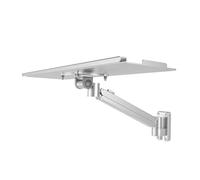 Genérico Soporte para Bandeja para Teclado, Plataforma de Escritura Ajustable con Resorte neumático para Uso Sentado o de pie, con extensión giratoria e inclinable Totalmente(Single-Section Arm,45cm)