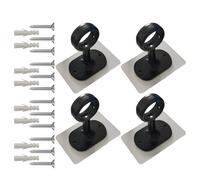 Genérico Soporte para Barra de Cortina de Techo | Colgadores De Varilla Telescopica para Armario Y Techo,4 Piezas Ajustable 25-32 mm para Pared Puerta Balcon Dormitorio