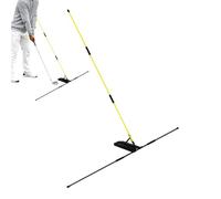 Generico Soporte para barra de golf Aiming - Flat Swing Trainer with Angle Adjustment for Correction | Universal Golf Training Aid Attaches To Any Club | Improves Swing Plane