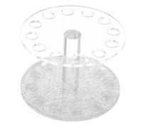 Genérico Soporte para Bolígrafo de Uñas Forma de Corazón de Cristal, Material Pet, Diseño Redondo, Fácil de Usar para Decoración de Uñas y Grabado de Patrones