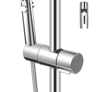 Genérico Soporte para Cabezal de Ducha Ajustable para Manija de Ducha de 18-25 MM Soporte Fijo de Plástico Resistente Ángulo Regulable Montaje Seguro para Accesorios de Baño