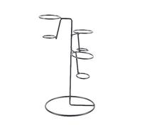 Genérico Soporte para Cono,Soporte para Cono de - de algodón de azúcar de hierro negro | de cono resistente para exhibición de alimentos, soporte decorativo para conos de nieve, sushi, palomita