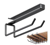 Genérico Soporte para Copas de Vino Bajo | Estante Secador de Cristalería Metálico Que Ahorra Espacio - Organizador de Copas Colgante | para Bajo Encimera Bar Bodega Comedor