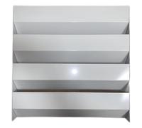 Genérico Soporte para Cubierta de Aire Acondicionado Exterior con Rejillas deflectoras de Acero galvanizado - Guía de Viento Anti-indirecta para protección del compresor y Condensador del Aire acondi