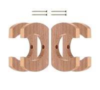 Generico Soporte para de kayak de pared, 4 unidades, de madera
