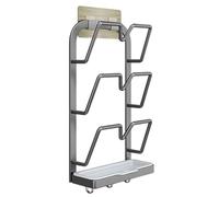 Genérico Soporte Para De Ollas | Soporte De Secado De Acero Al Carbono Sin Taladro Con Bandeja - Almacenamiento Y Organizador Para | Para Estufa Horno Despensa Bandeja Horno Tabla de Cortar