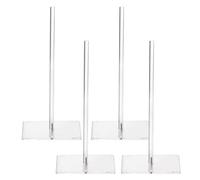 Genérico Soporte Para Donuts | Exhibidor Transparente 4 Piezas,Base De Torre Acrílica Para Donuts De Fiesta,Para Mesa De Servir Comida Brunch Buffet Cumpleaños Navidad Boda Shower